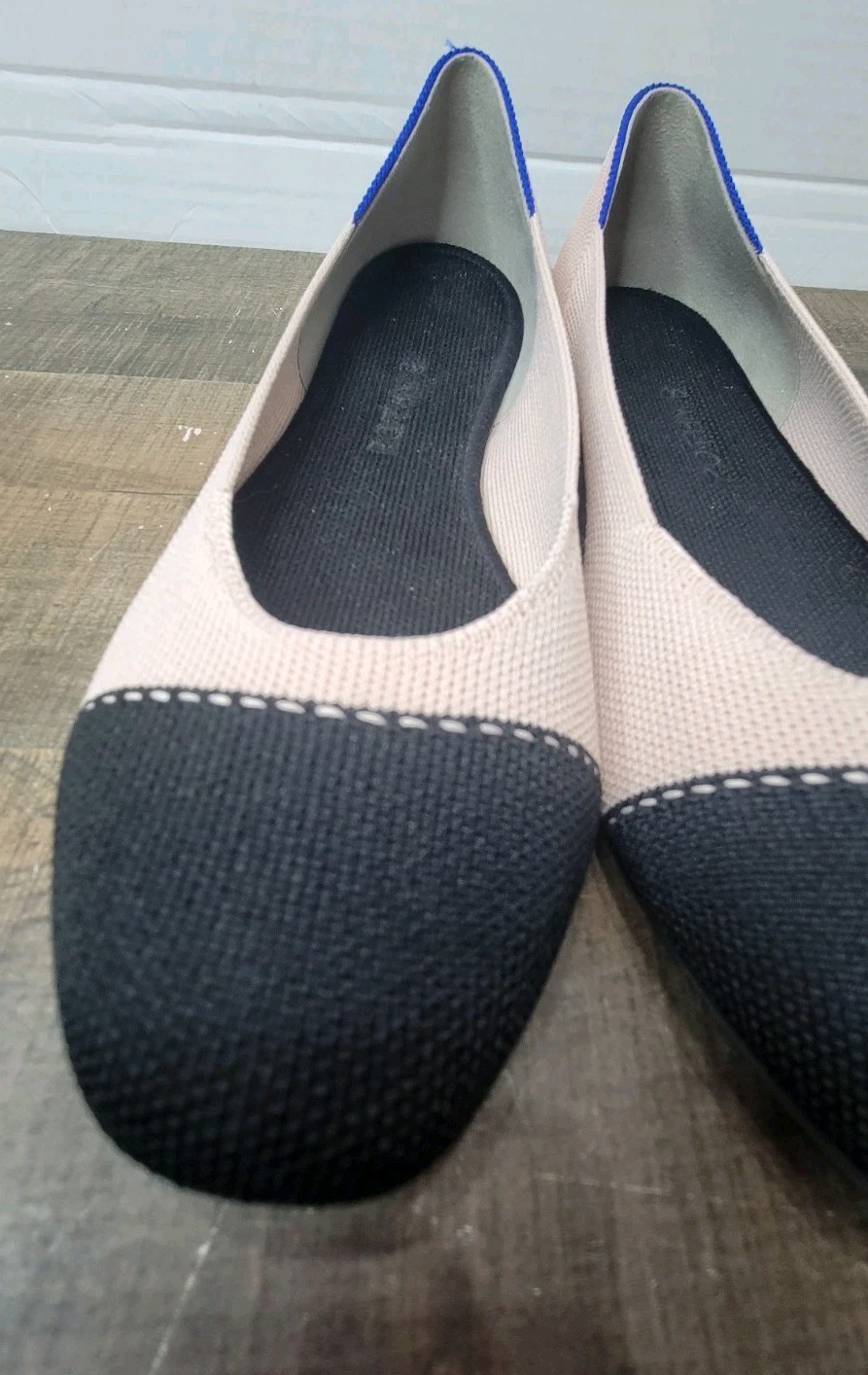 Rothy’s The Square In Tuxedo Size 9 Cream Black K… - image 2