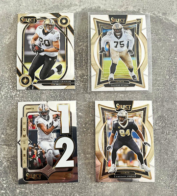 Panini Select 2024 NFL New Orleans Saints 4 Karten Lot Rookie Graham Olave