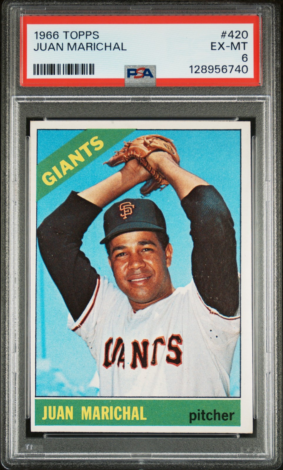 1966 TOPPS #420 JUAN MARICHAL PSA 6