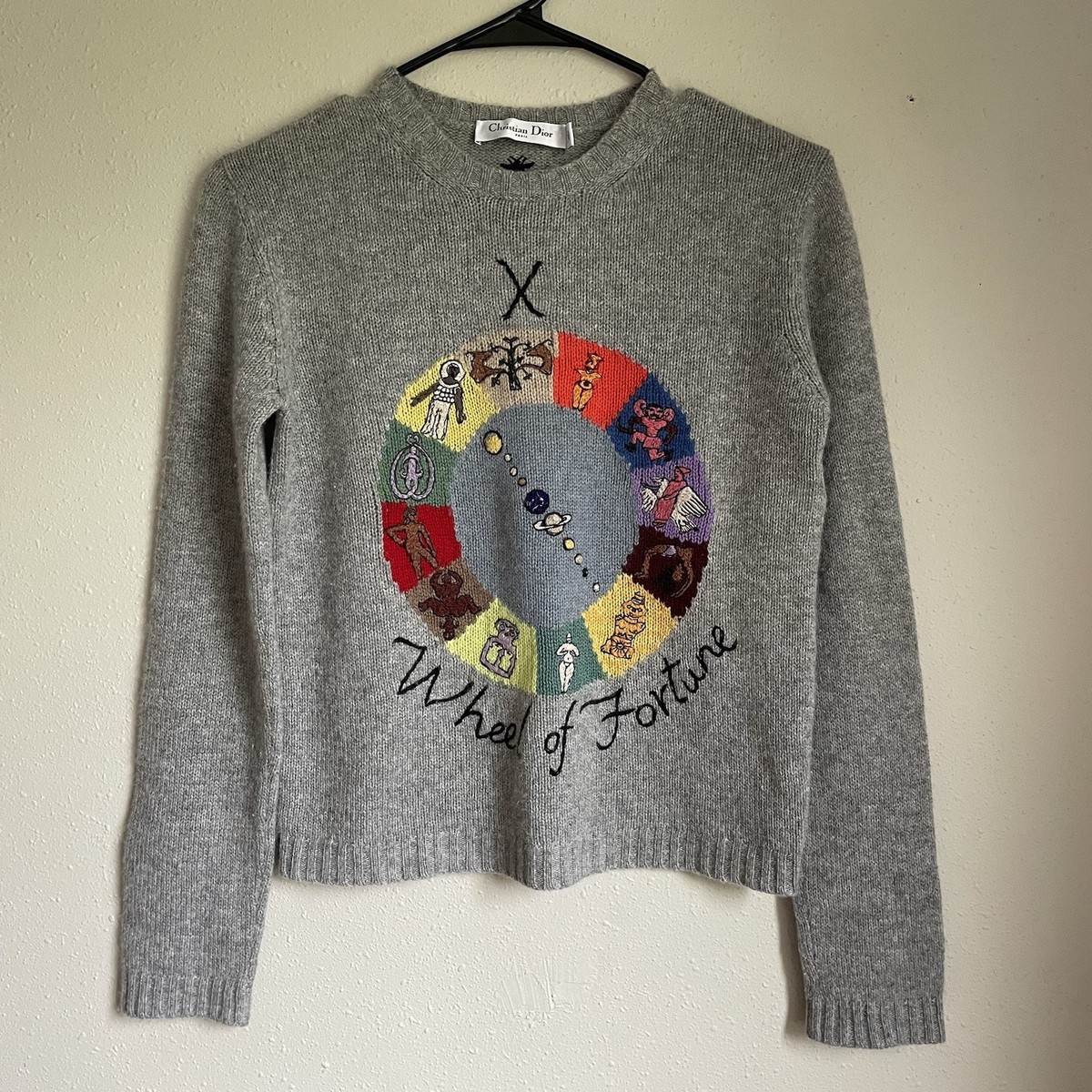Christian Dior 2019 Wheel Of Fortune Motherpeace Cashmere Sweater