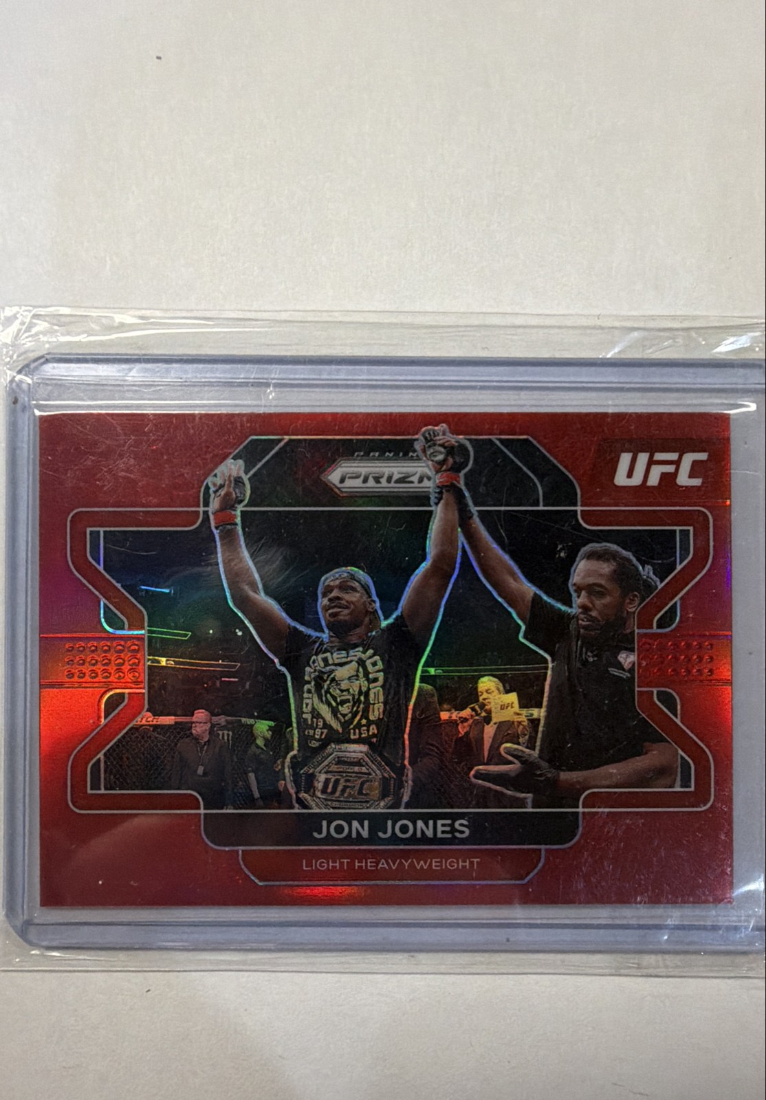 2022 Panini Prizm UFC - Jon Jones #4 Red Prizm /299