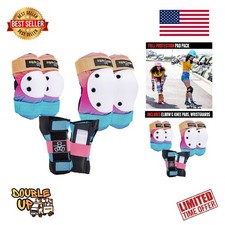 Saver Series Skate Protection Pad Set - Knee, Elbow  Wrist Gear in Sunset Color