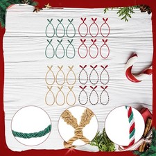 6x Garland Ties Festive Decorative Twist Ties for Stockings Stairway Wreaths