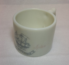 Vintage Old Spice Early American Milk Glass Shaving Mug - "Ship Friendship"