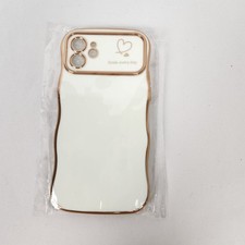 For iPhone 16 15 14 13 12 11 Pro Max Shockproof Soft Wave Frame Curly Shape Case