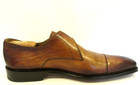 Men's Magnanni Marco II Burnished Tan Single Buckle Monk Strap Loafers Size 14 M — photo 7