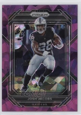 2022 Panini Prizm Purple Ice Prizm 83/225 Josh Jacobs #170 10hu