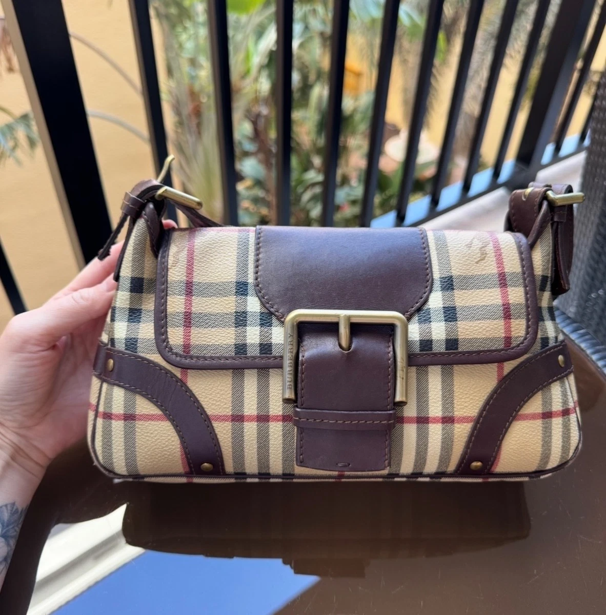 Burberry Haymarket Shoulder Bags for Women for sale | eBay