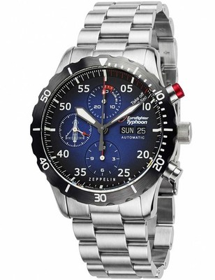 Zeppelin 7218M-3 Eurofighter Typhoon Automatik Limited Herrenuhr 43mm 10ATM
