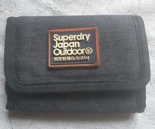 Pre-Owned SuperDry Japan Wallet Dark Grey (23)