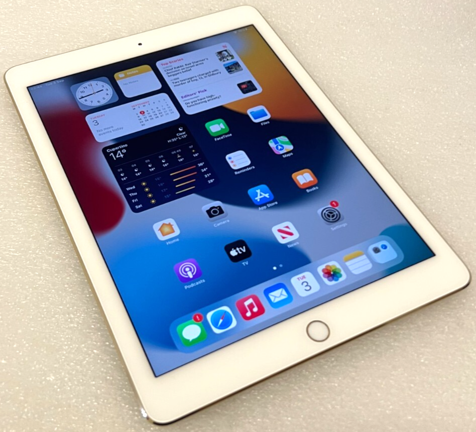 Apple iPad Air 2 WiFi 9.7 GOLD Retina TouchID iOS A1566 A-Grade
