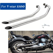 Full Exhaust Muffler Pipes System for Yamaha Drag star XVS 1100 Custom Classic