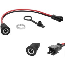 Female DC Power Jack Panel Mount Connector 5 5 x 2 1mm Charging Port Cable