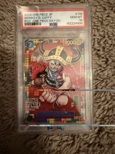 Monkey D. Luffy Promo P-110 PSA 10 One Piece Day 2025 Japanese