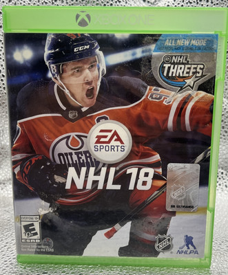 NHL 18 (Microsoft Xbox One, 2017) VG+ Condition Hockey Game Tested XB1 XBONE