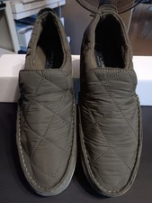 SPERRY Moc Sider Nylon Slip On Slippers 8.5 M Olive Color Great Condition