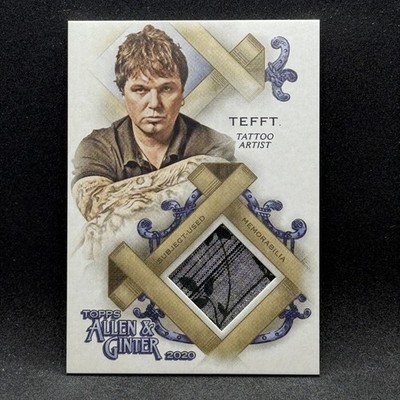 Steven Tefft PATCH Full-Size Relics A 2020 Topps Allen & Ginter #FSRA-ST