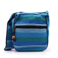 Nepal Sling Bag Blue Rivers UmhäNgetasche Verstellbarer Gurt Alltagstasche