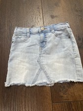 Girls Blue Jean Skirt Size 4/5 By Cat  Jack 7