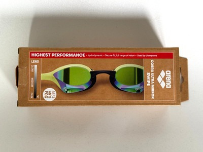 Arena Cobra Ultra Mirror Swipe MR Emerald Cyber Lime Schwimmbrille Unisex NEU