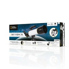 National Geographic Sky View 70   70mm Refractor Telescope with Panhandle Mount