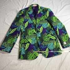 OppoSuits Juicy Jungle Tropical Leaf Print Blazer Jacket Size Mens  US 36