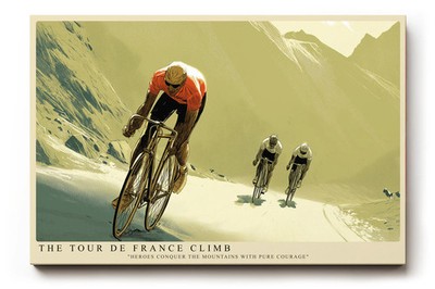 Paul Sinus Wandbild The Tour de France Climb Dramatisches Radsportmotiv mit