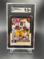 2017 PANINI SCORE #347 LEONARD FOURNETTE BLACK BORDER ROOKIE CARD RC 1/1 SGC 9.5. rookie card picture