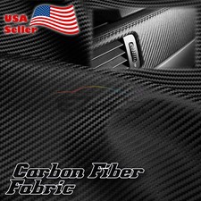 Black Carbon Fiber Fabric Cloth Marine Vinyl 54" Wide Plain Weave Upholstery