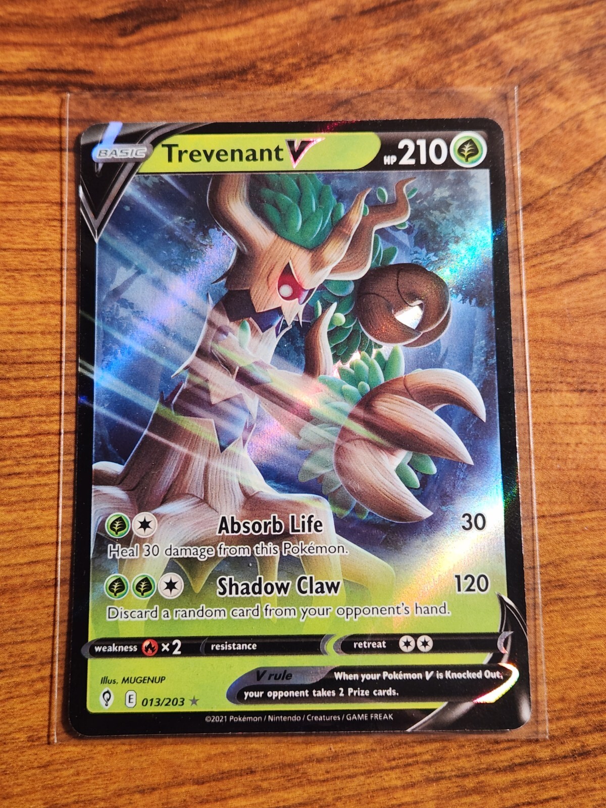 Trevenant V Evolving Skies Ultra Rare 013/203 NM Pokemon TCG