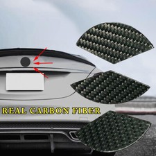 REAL CARBON FIBER TRUNK EMBLEM INSERT STICKER Fits 94-00 W202 C43 C36 C280 C230