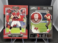 2 Card Lot Kyle Trask 2021 Panini Playbook Football Rookie Buccaneers RC Next Up
