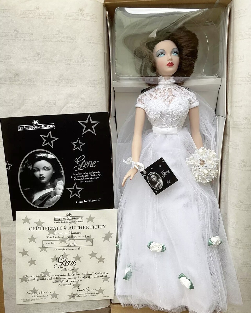 Gene Doll Wedding Gown In Monaco #96403 Ashton Drake NRFB w/ COA Shipper