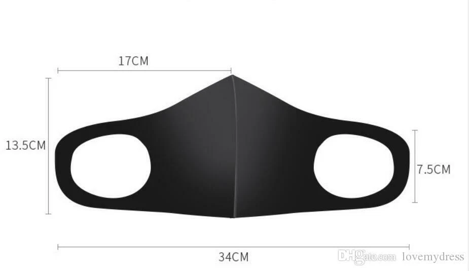 Face Mask, Black Fashion Washable, Reusable, Breathable, Unisex Mask *US SELLER* - Image 4 of 4