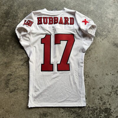 Lucky Strike Brayson Hubbard Rose Bowl Football Jersey Mens Size Medium White 