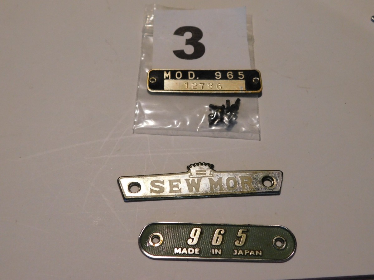 K6 Sew Mor model 965 DeLuxe Zig Zag sewing machine PARTS | eBay