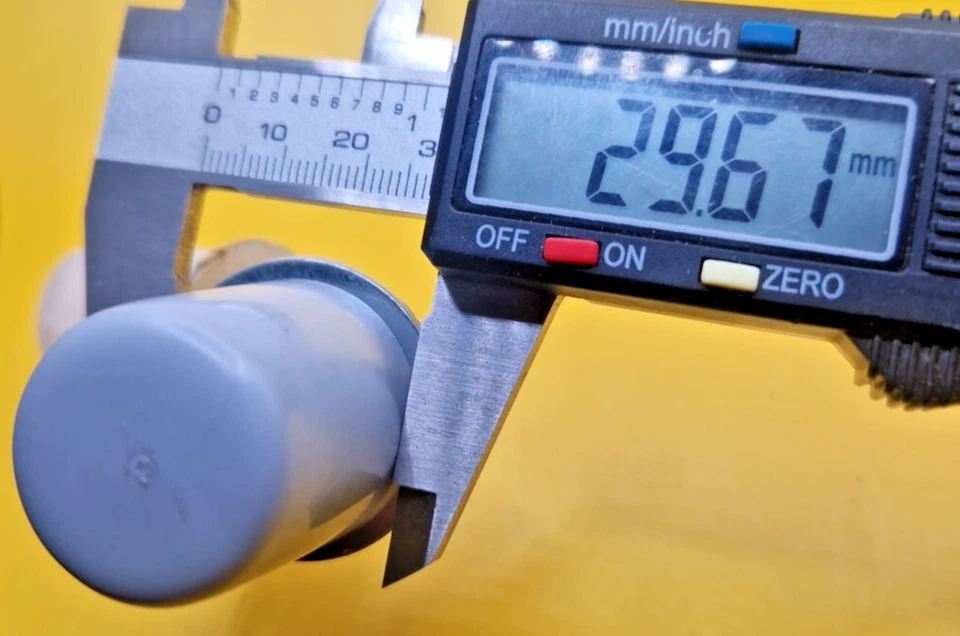 Türpuffer Gummi, Ø20 x 35mm, Grau / Durchsichtig Selbstklebend Türstopper  - Bild 3 von 4