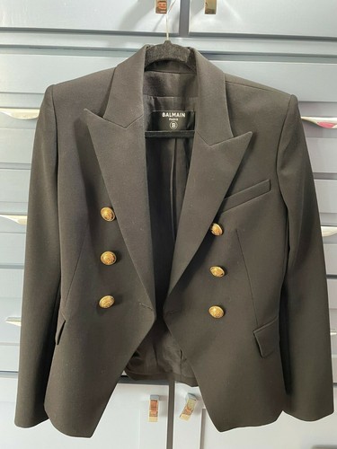 Double-Breasted Wool Blazer SIZE 