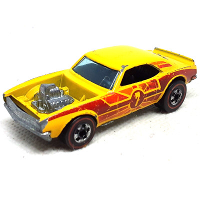 Hot Wheels Redline Heavy Chevy #7 1969 Flying Colors Yellow Made