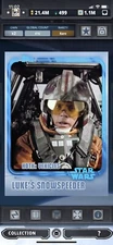 Topps Star Wars Digital Card Trader Blue Hoth Luke's Snowspeeder Insert Award
