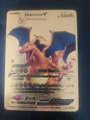 Charizard V lV 91 Hp 508 Gold | eBay