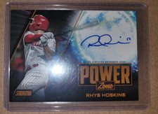 2020 Topps stadium club Rhys Hoskins Power Zone Auto /5 #PZA-RH