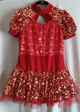Weissman 9368 Metallic Lace and Sequin Bolero Dress Girls XXLC Dance Pageant