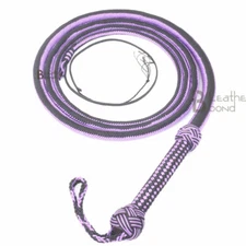Nylon Para-cord 06 to 16 Foot 26 Plaits Bull Whip Professional Bullwhip Leather