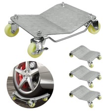Car Tyre Skate Wheel Dolly 4pcs 1500LB Heavy Duty Vehicle Positioning Trolley