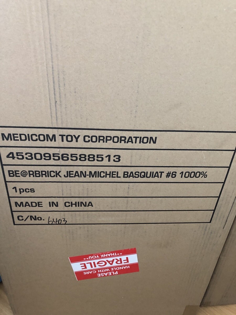Medicom Be@rbrick - Jean-Michel Basquiat #6 1000% Bearbrick Medicom Be@rbrick - Jean-Michel Basquiat #6 1000% Bearbrick