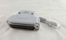 DB50 Male Plug 50 Pin 3 Rows D-SUB Connector Grey Plastic Hood Cover Backshell