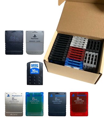 PS1 / PS2 Memory Card - SONY Playstation 1 & 2 Speicherkarten Auswahl
