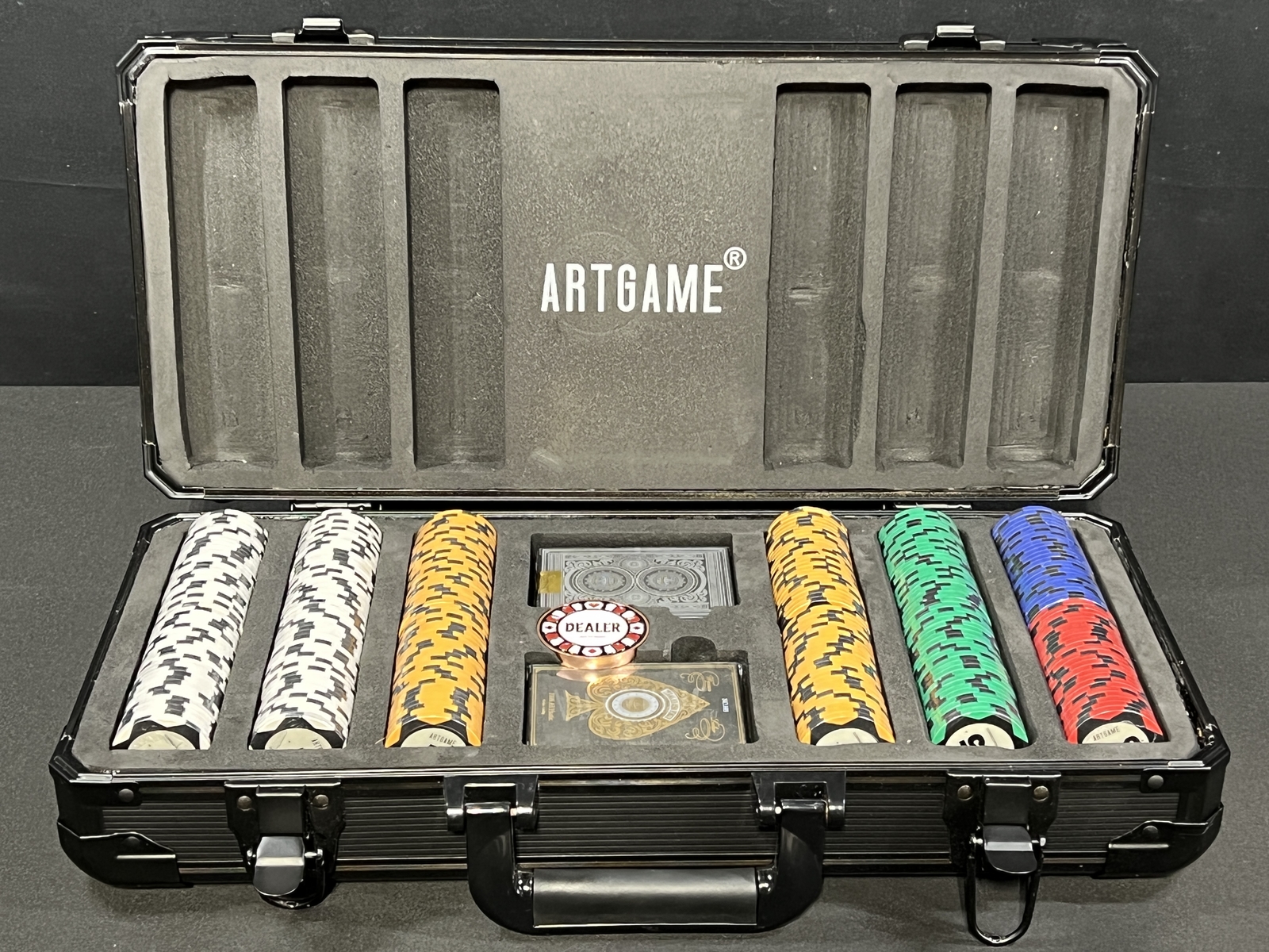 Artgame 14 Gram Clay Poker Chip Set 300 PCS Casino Style New Open Box