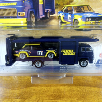 Hot Wheels Premium Car Culture Team Transport Olio Fiat 131 Abarth